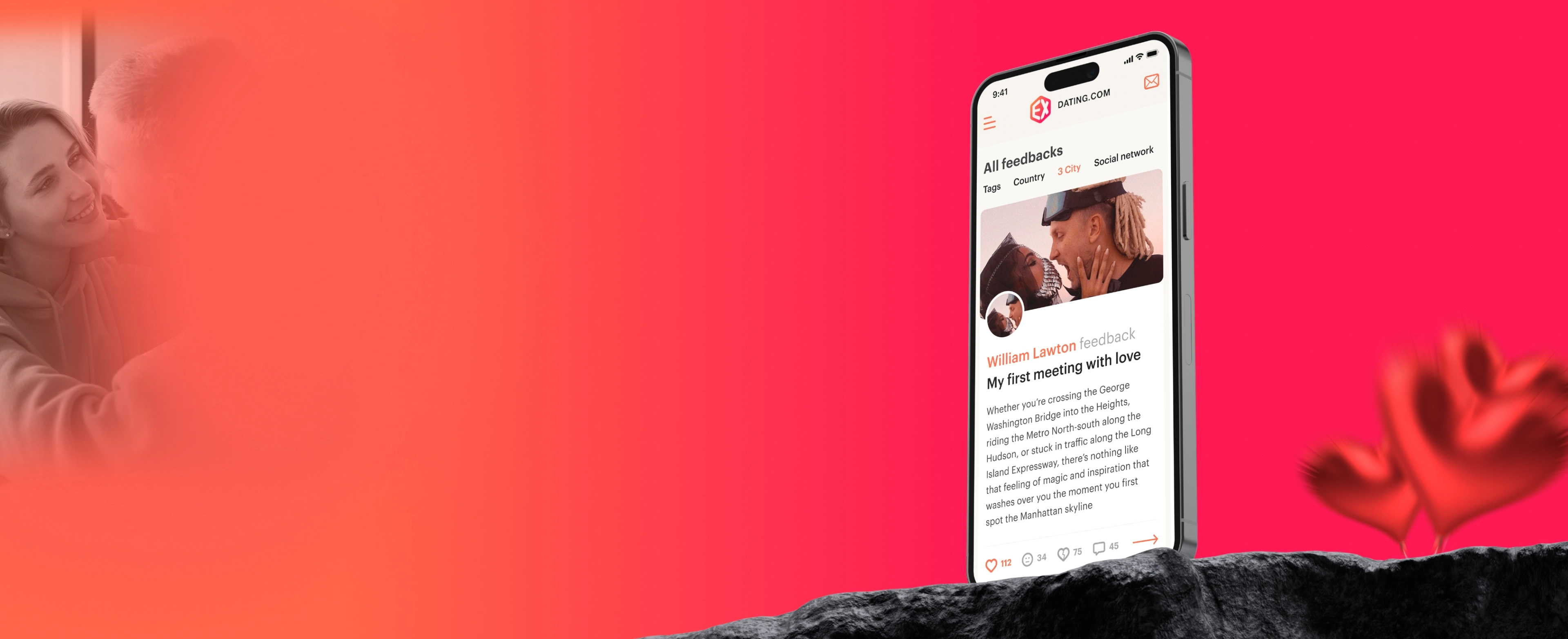Website and app for EX Dating